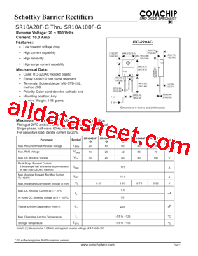 SR10A80F-G型号图片