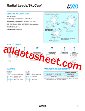 SR205A104CAA型号图片