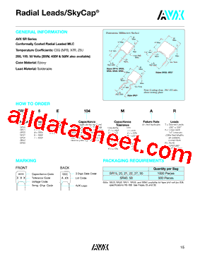 SR218A104JAT型号图片