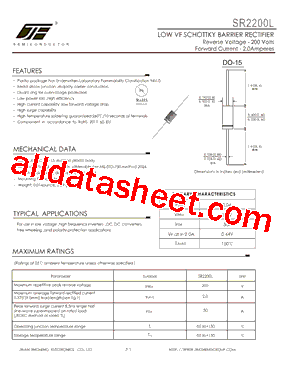 SR2200L-DO-15型号图片