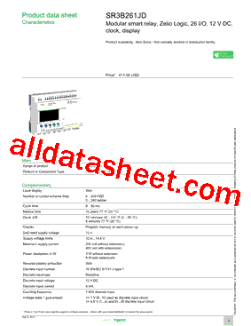 SR3B261JD型号图片