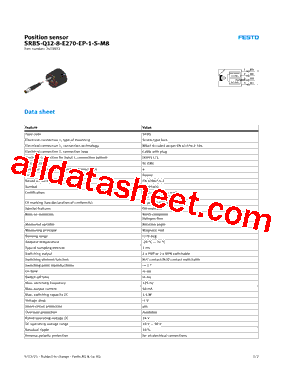 SRBS-Q12-8-E270-EP-1-S-M8型号图片