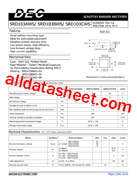 SRD103CWS型号图片
