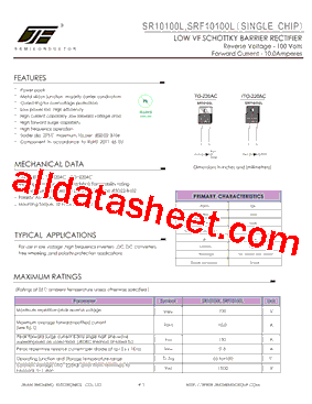 SRF10100L型号图片