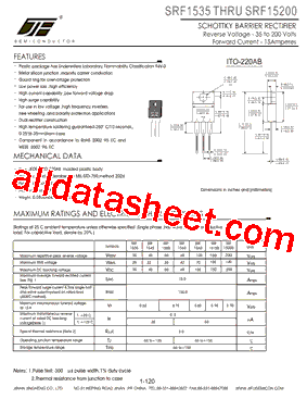 SRF15A0型号图片