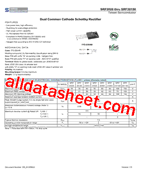 SRF2050型号图片