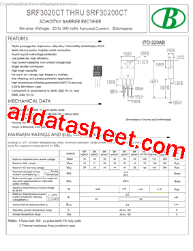 SRF30100CT-30A-ITO-220AB型号图片