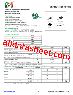SRT20U100DC型号图片