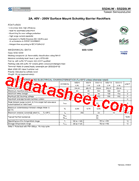 SS210LW型号图片