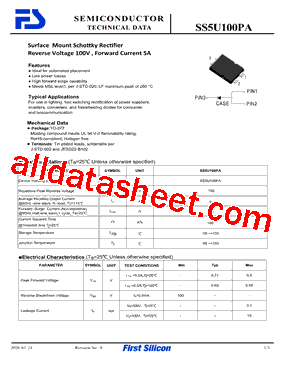 SS5U100PA型号图片