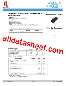 SS8050LT1G型号图片