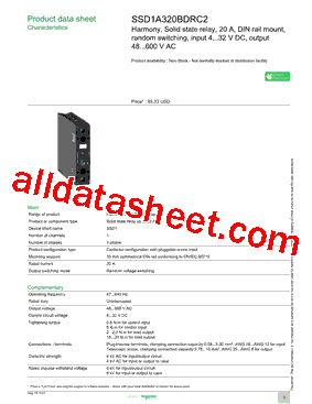 SSD1A320BDRC2型号图片