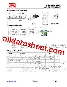 SSF5NS65G型号图片