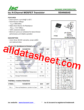 SSI4N80AS型号图片