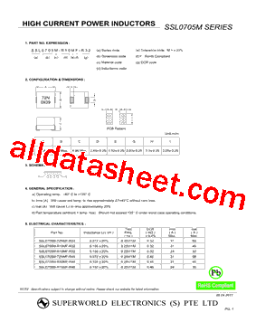 SSL0705M型号图片