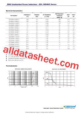 SSL0804HC-101M-S型号图片