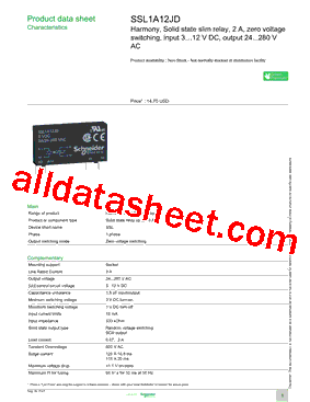 SSL1A12JD型号图片