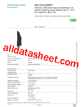 SSL1A12JDRPV型号图片