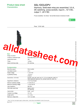 SSL1D03JDPV型号图片