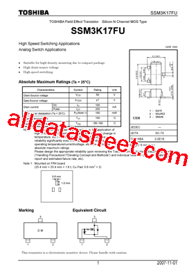SSM3K17FU型号图片