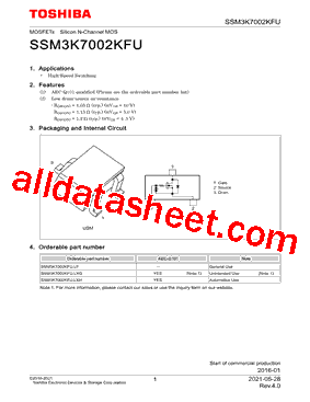 SSM3K7002KFULF型号图片