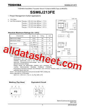 SSM6J213FE型号图片