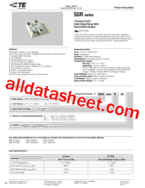 SSR-240A50型号图片