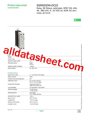 SSR620DIN-DC22型号图片