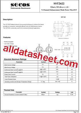SST2622型号图片