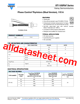 ST110S16P1VPBF型号图片