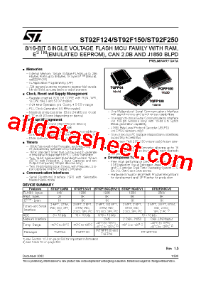 ST92124JDV2TC型号图片