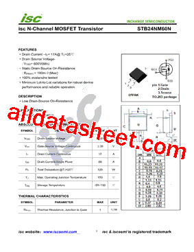 STB24NM60N型号图片