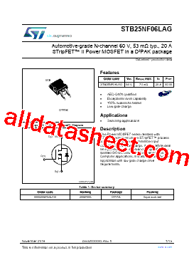 STB25NF06LAG型号图片