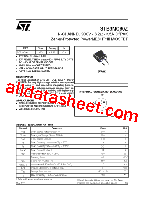 STB3NC90型号图片