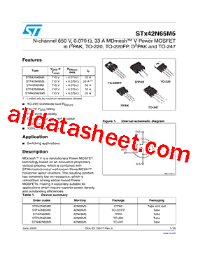 STB42N65M5型号图片