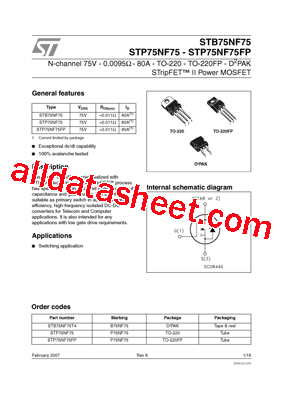 STB75NF75T4型号图片