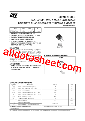 STB90NF3LL型号图片