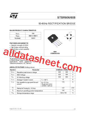 STBR606型号图片