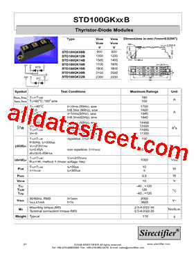 STD100GK20B型号图片