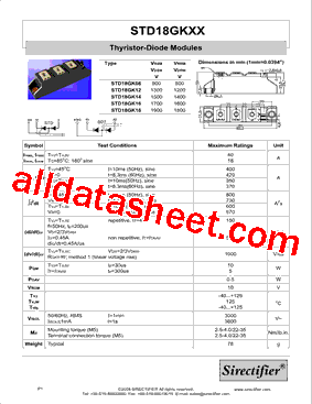 STD18GK14型号图片