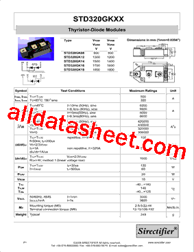 STD320GK18型号图片