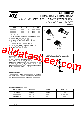 STD9NM60-1型号图片