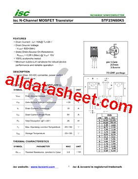 STF23N80K5型号图片