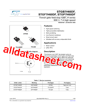 STGB7H60DF型号图片