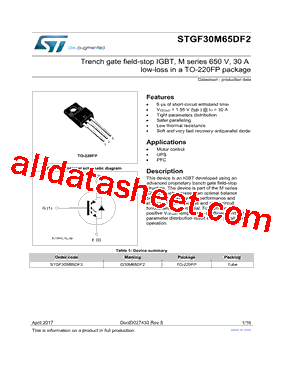 STGF30M65DF2型号图片