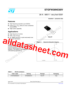 STGFW30NC60V型号图片