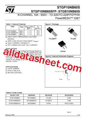 STGP10NB60S_05型号图片