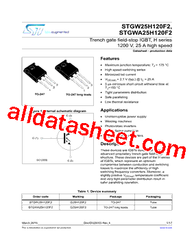 STGWA25H120F2型号图片