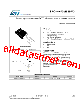 STGWA50M65DF2型号图片