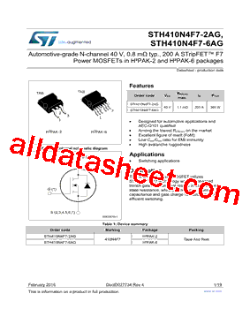 STH410N4F7-2AG型号图片